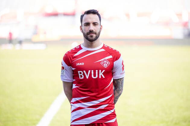 Mitja Lotric, FC Würzburger Kickers, 2 Bundesliga, portrait date 2020 2021, Copyright: FWK HMBxMedia xHeikoxBecker