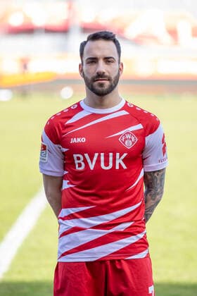 Mitja Lotric, FC Würzburger Kickers, 2 Bundesliga, portrait date 2020 2021, Copyright: FWK HMBxMedia xHeikoxBecker