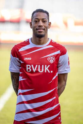 Rajiv van La Parra, FC Würzburger Kickers, 2 Bundesliga, portrait date 2020 2021, Copyright: FWK HMBxMedia xHeikoxBecker