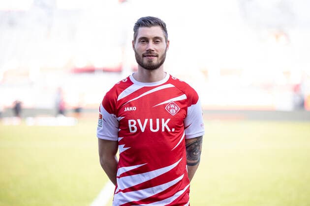 Christian Strohdiek, FC Würzburger Kickers, 2 Bundesliga, portrait date 2020 2021, Copyright: FWK HMBxMedia xHeikoxBecker