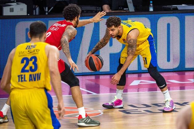 Scottie Wilbekin 1 Maccabi Fox Tel Aviv , FC Bayern Basketball vs Maccabi Tel Aviv, EuroLeague, 25 02 2021 Muenchen Bayern Germany Copyright: xkolbert-press UlrichxGamelx