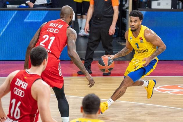 Chris Jones 3 Maccabi Fox Tel Aviv , FC Bayern Basketball vs Maccabi Tel Aviv, EuroLeague, 25 02 2021 Munich Bavaria Germany Copyright: xkolbert-press UlrichxGamelx