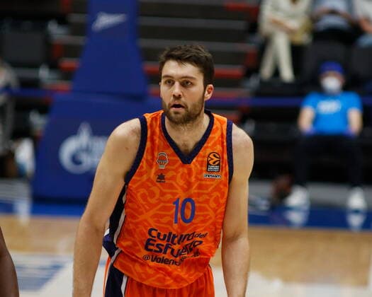 Russian Federation. Saint-Petersburg. Sibur Arena. Basketball. Regular Season, Euroleague 2020-2021, BC Zenit Saint Petersburg - BC Valencia. Player of the Valencia basketball club Mike Toby (10). MaksimxKonstantinov