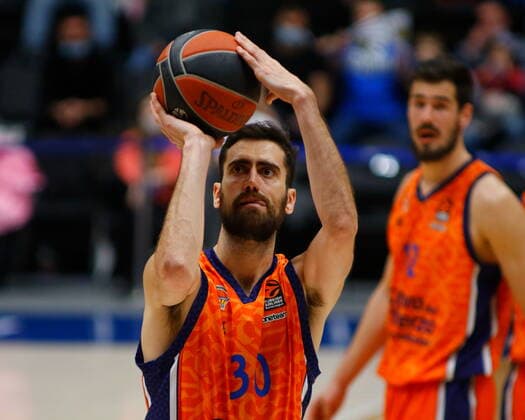 Russian Federation. Saint-Petersburg. Sibur Arena. Basketball. Regular Season, Euroleague 2020-2021, BC Zenit Saint Petersburg - BC Valencia. Player of the Valencia basketball club Hoan Sastre (30). MaksimxKonstantinov