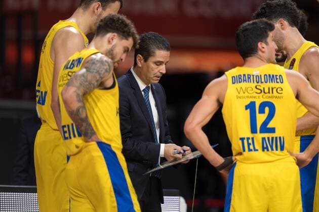 Basketball, Euroleague, FC Bayern Munich Maccabi Tel Aviv In picture Head Coach of Maccabi Tel Aviv Ioannis SFAIROPOULOS Munich Audi Dome Bayern Germany Copyright: Passion2Press.dex xMarkusxFischerx