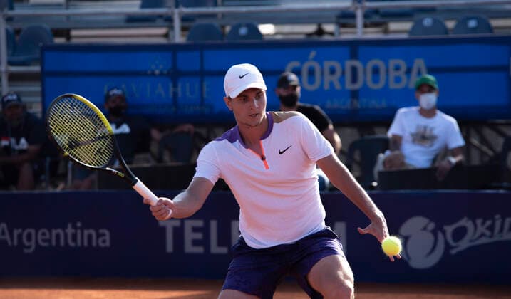 February 25, 2021, Cordoba Capital, Cordoba, Argentina: Tennis player Miomir Kecmanovic (41) SRB..Juan Manuel Cerundolo (335) ARG wins 6-7, 7-5, 6-2 over Miomir Kecmanovic (41) SRB Cordoba Capital Argentina - ZUMAb196 20210225_zip_b196_023 Copyright: xDanielxBustosx