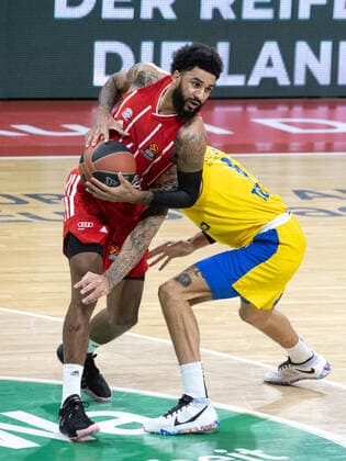 Bayerns 4 Dennis Jerome SEELEY Basketball, FC Bayern Tel Aviv, Euroleague, 2020 2021 season, on 25 2 2021 in Munich, A U D I D O M E, Germany Source Copyright Credit Oryk HAIST. x1DX34642x