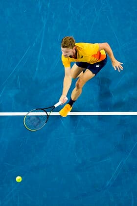 David Goffin (Bel) TENNIS : Open Sud de France 2021 - Montpellier - 26 02 2021 JBAutissier Panoramic 