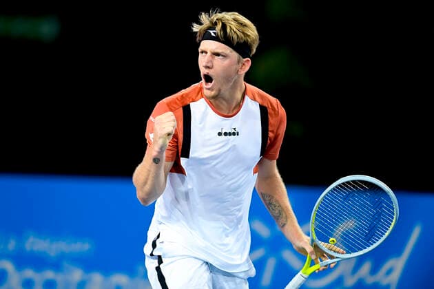 joie de Alejandro Davidovich Fokina (Esp) TENNIS : Open Sud de France 2021 - Montpellier - 26 02 2021 JBAutissier Panoramic 