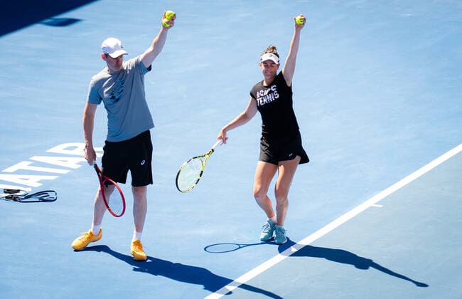 February 26, 2021, DOHA, QATAR: Jennifer Brady of the United States during practice ahead of the 2021 Qatar Total Open WTA, Tennis Damen 500 tournament. DOHA QATAR - ZUMAa181 20210226_zaa_a181_007 Copyright: xRobxPrangex