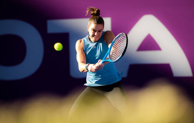 Tennis, WTA Tournament in Doha, Training