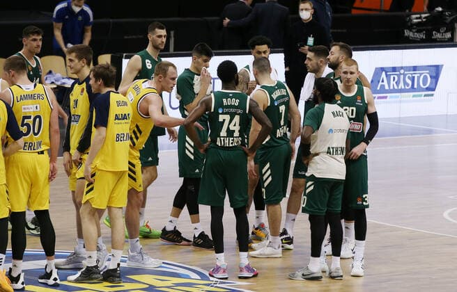 re Athenians disappointed after end of game disappointment Sport Basketball EuroLeague Men Season 2020 2021 26 01 2021 ALBA Berlin vs Panathinaikos Athens