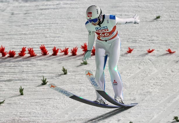 NORDIC SKIING - FIS Nordic World Ski Championships Oberstdorf 2021 OBERSTDORF,GERMANY,26.FEB.21 - NORDIC SKIING, Ski jumping, Skispringen, Ski, nordisch - FIS Nordic World Ski Championships, normal hill, training and qualification, men. Image shows Halvor Egner Granerud (NOR). GEPAxpictures xThomasxBachun