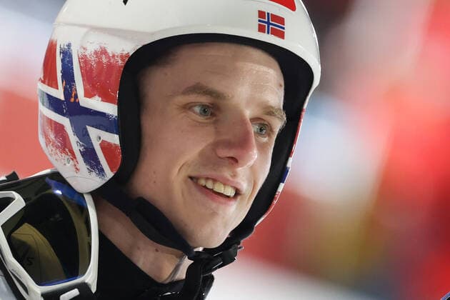 NORDIC SKIING - FIS Nordic World Ski Championships Oberstdorf 2021 OBERSTDORF,GERMANY,26.FEB.21 - NORDIC SKIING, Ski jumping, Skispringen, Ski, nordisch - FIS Nordic World Ski Championships, normal hill, training and qualification, men. Image shows Halvor Egner Granerud (NOR). GEPAxpictures xChristianxWalgram