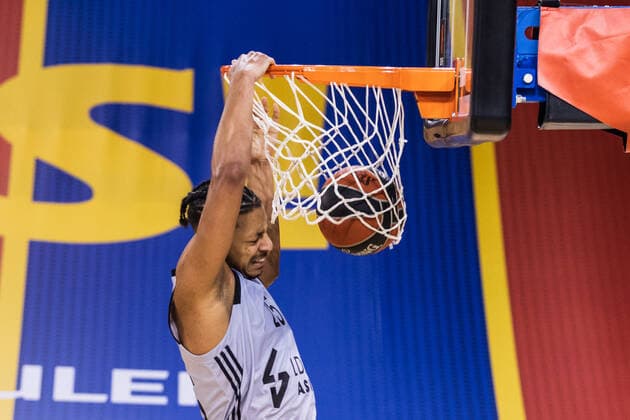 Sport Bilder des Tages February 26, 2021, Barcelona, Barcelona, Spain: William Howard of LDLC ASVEL Villeurbanne in action during the Turkish Airlines EuroLeague match between FC Barcelona, Barca and LDLC ASVEL Villeurbanne at Palau Blaugrana on February 26, 2021 in Barcelona, Spain. Barcelona Spain - ZUMAa181 20210226_zaa_a181_112 Copyright: xJavierxBorregox
