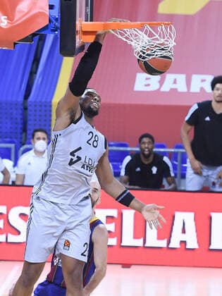 YABUSELE, GUERSCHON (ASVEL) BASKET BALL : FC Barcelone vs Lyon Villeurbanne - Euroligue - 26 02 2021 PacoLargo Panoramic 