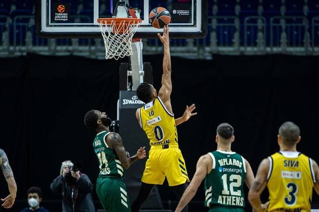Basketball Berlin 26 02 2021 Season 2020 2021 Euroleague Regular Season Alba Berlin Panathinaikos Athens Maodo Lo Alba Berlin, No 00 Howard Sant Roos Panathinaikos, No 74