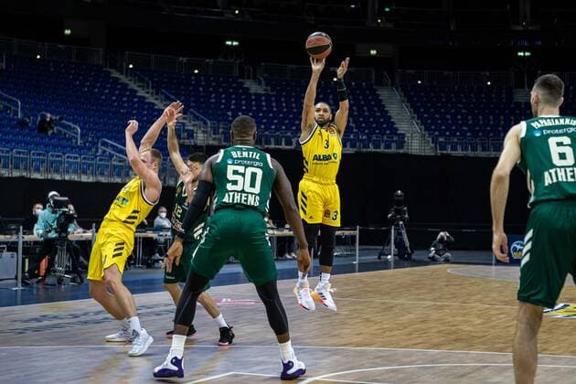Basketball Berlin 26 02 2021 Season 2020 2021 Euroleague Regular Season Alba Berlin Panathinaikos Athens Peyton Siva Alba Berlin, No 03