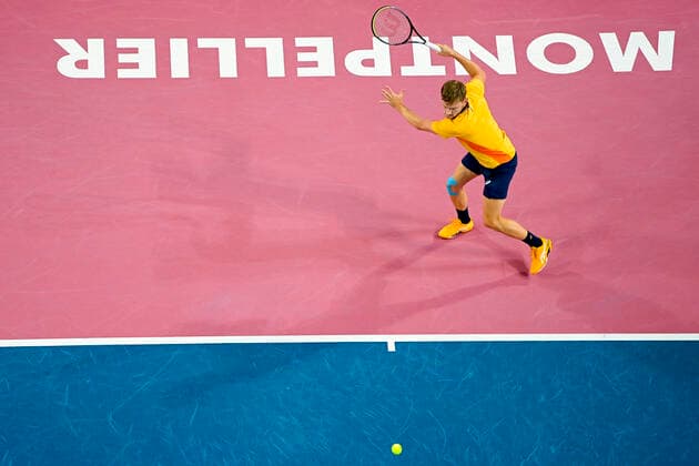 David Goffin (Bel) TENNIS : Open Sud de France 2021 - Montpellier - 27 02 2021 JBAutissier Panoramic 