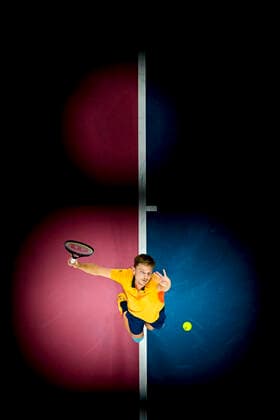 David Goffin (Bel) TENNIS : Open Sud de France 2021 - Montpellier - 27 02 2021 JBAutissier Panoramic 