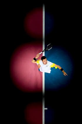 Roberto Bautista Agut (Esp) TENNIS : Open Sud de France 2021 - Montpellier - 27 02 2021 JBAutissier Panoramic 