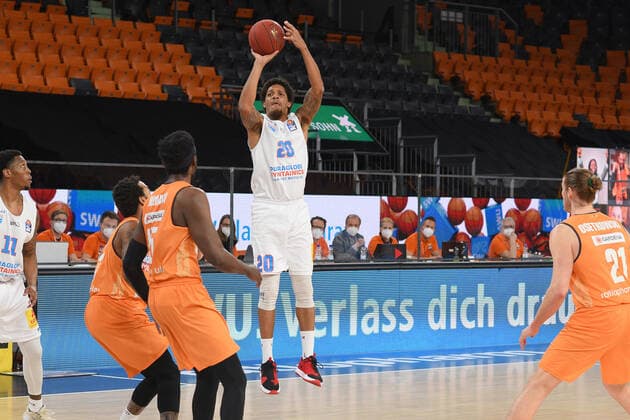 Deron Washington Syntainics MBC 20 GER, Ratiopharm Ulm vs Syntainics MBC Basketball , Men ,esaycredit, Basketball Bundesliga , 21 Spieltag , 27 02 2021 Foto Eibner Tobias Baur GER, Ratiopharm Ulm vs Syntainics MBC Basketball Bundesliga , 21 Ligaspieltag , Saison 2020 2021, 27 02 2021 Neu Ulm Copyright: xBaur xEibner-Pressefotox EP_Toba