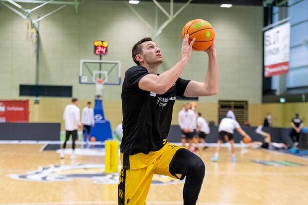 Ryan Mikesell Tigers Tübingen, 33 ¨¨¨Tigers Tübingen vs Science City Jena, 2 Basketball, Bundesliga, Pro A, Barmer 2 Basketball, Spieltag 13, Spielzeit 2020 2021, 27 02 2021, ¨¨ Tigers Tübingen Science City Jena, Basketball, 2 Bundesliga, Barmer 2 Basketball, Spieltag 13, Spielzeit 2020 2021, 27 02 2021 Rottenburg am Neckar. Copyright: xDennisxDuddek xEibnerxPressefotox EP_DDU