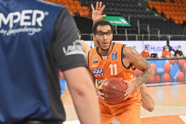 Isaiah Wilkins Ratiopharm Ulm 11 GER, Ratiopharm Ulm vs Syntainics MBC Basketball , Maenner ,esaycredit, Basketball Bundesliga , 21 Spieltag , 27 02 2021 Foto Eibner Tobias Baur GER, Ratiopharm Ulm vs Syntainics MBC Basketball Bundesliga , 21 Ligaspieltag , Saion 2020 2021, 27 02 2021 Neu Ulm Copyright: xBaur xEibner-Pressefotox EP_Toba