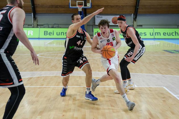 Barmer 2 Basketball Bundesliga ProB, Rheinstars Koeln vs Itzehoe Eagles, 27 02 2021 Johann Bruno Albrecht RheinStars Koeln 23 , Barmer 2 Basketball Bundesliga ProB, Rheinstars Koeln vs Itzehoe Eagles on 27 02 2021 in the Basketball Campus Koeln in Koeln North Rhine Westphalia Copyright: xBEAUTIFULxSPORTS Mueller-Laschetx