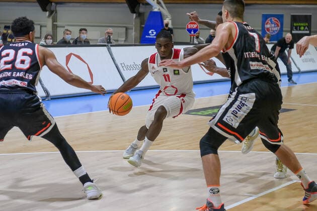 Barmer 2 Basketball Bundesliga ProB, Rheinstars Koeln vs Itzehoe Eagles, 27 02 2021 Karl Mamady Dia RheinStars Koeln 11 , Barmer 2 Basketball Bundesliga ProB, Rheinstars Koeln vs Itzehoe Eagles on 27 02 2021 in the Basketball Campus Koeln in Koeln North Rhine Westphalia Copyright: xBEAUTIFULxSPORTS Mueller-Laschetx