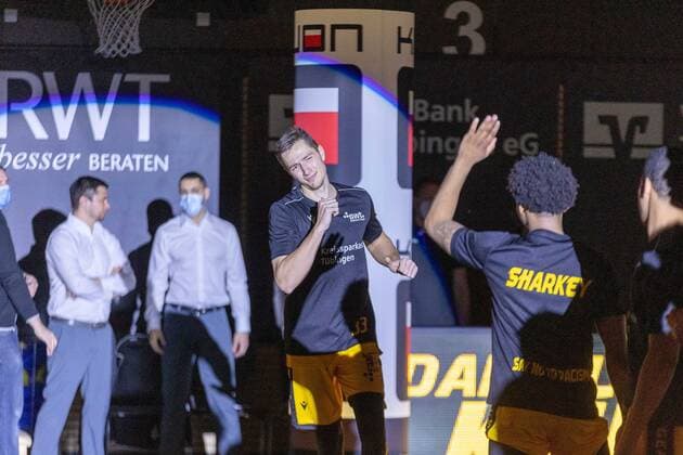 Ryan Mikesell Tigers Tübingen, 33 ¨¨¨Tigers Tübingen vs Science City Jena, 2 Basketball, Bundesliga, Pro A, Barmer 2 Basketball, Spieltag 13, Spielzeit 2020 2021, 27 02 2021, ¨¨ Tigers Tübingen Science City Jena, Basketball, 2 Bundesliga, Barmer 2 Basketball, Spieltag 13, Spielzeit 2020 2021, 27 02 2021 Rottenburg am Neckar. Copyright: xDennisxDuddek xEibnerxPressefotox EP_DDU