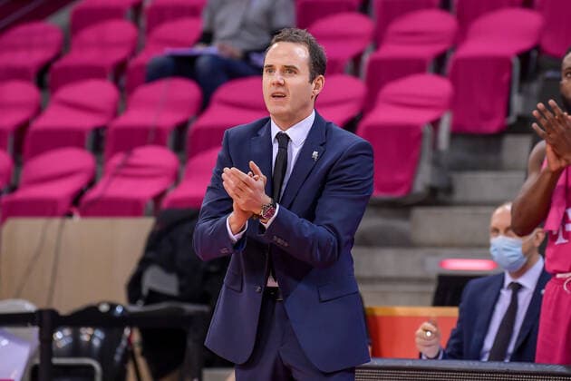easyCredit BBL, Telekom Baskets Bonn vs RASTA Vechta, 27 02 2021 Headcoach Will Voigt Telekom Baskets Bonn , easyCredit BBL, Telekom Baskets Bonn vs RASTA Vechta on 27 02 2021 at Telekom Dome Bonn, Bonn Nordrhein Westfalen Copyright: xBEAUTIFULxSPORTS Mueller-Laschetx