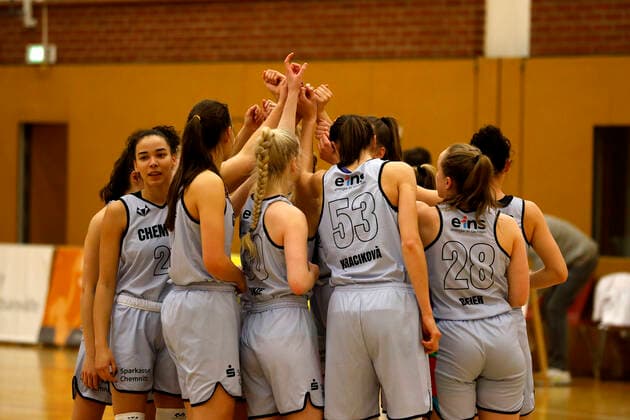 27 02 2021, 2 Toyota Damen Basketball Bundesliga Nord, DBBL, Saison 2020 2021, Damen, Chemcats Chemnitz BG 89 Avides Hurricanes ChemCats Chemnitz Sporthalle am Schlossteich Sachsen Germany