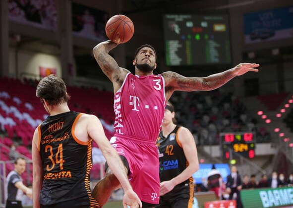 James Thompson IV Telekom Baskets Bonn vs RASTA Vechta easyCredit BBL 1 Bundesliga , Season 2020 2021 , Matchday 21