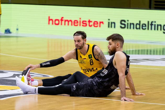 Enosch Wolf Tigers Tübingen, 8 Julius Wolf Science City Jena, 10 ¨¨¨Tigers Tübingen vs Science City Jena, 2 Basketball, Bundesliga, Pro A, Barmer 2 Basketball, Matchday 13, Season 2020 2021, 27 02 2021, ¨¨ Tigers Tübingen Science City Jena, Basketball, 2 Bundesliga, Barmer 2 Basketball, Matchday 13, Season 2020 2021, 27 02 2021 Rottenburg am Neckar. Copyright: xDennisxDuddek xEibnerxPressefotox EP_DDU