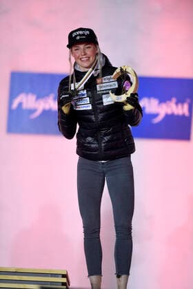 27 02 2021, Nordic SKI World Championships Oberstdorf 2021, Oberstdorf im Allgäu, Award Ceremony, Medal Ceremony, Cross Country Sprint Women, Award Ceremony, bronze medal to Anamarija Lampic Slovenia