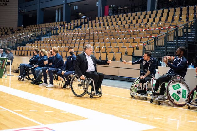 RBBL RSV Lahn Dill Baskets 96 Rahden, 27 02 21 Guenter Meyer RSV Lahn Dill , Steve Serio 11 RSV Lahn Dill , Brian Bell 8 RSV Lahn Dill Rittal Arena, Wetzlar, 27 02 21 Copyright: xBEAUTIFULxSPORTS Roeczeyx