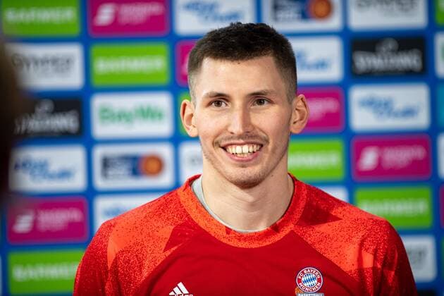D Kraemer 3 FC Bayern during interview, FC Bayern Basketball vs s Oliver Wuerzburg, BBL, 28 02 2021 Munich Bavaria Germany Copyright: xkolbert-press UlrichxGamelx
