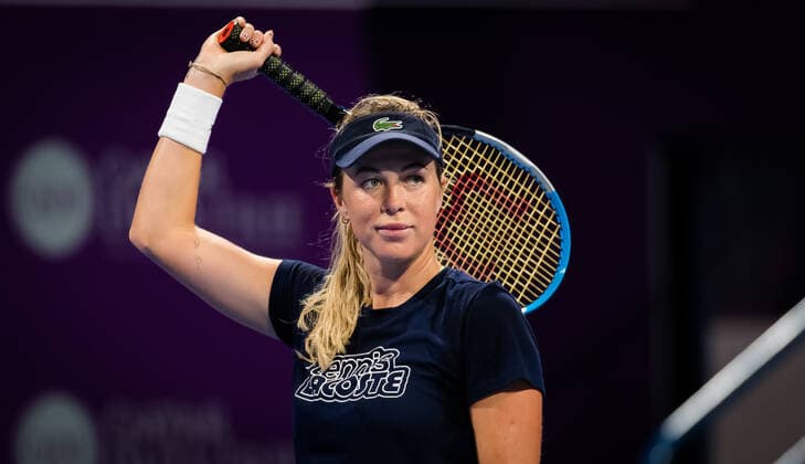 February 28, 2021, DOHA, QATAR: Anastasia Pavlyuchenkova of Russia during practice ahead of the 2021 Qatar Total Open WTA, Tennis Damen 500 tournament. DOHA QATAR - ZUMAa181 20210228_zaa_a181_099 Copyright: xRobxPrangex