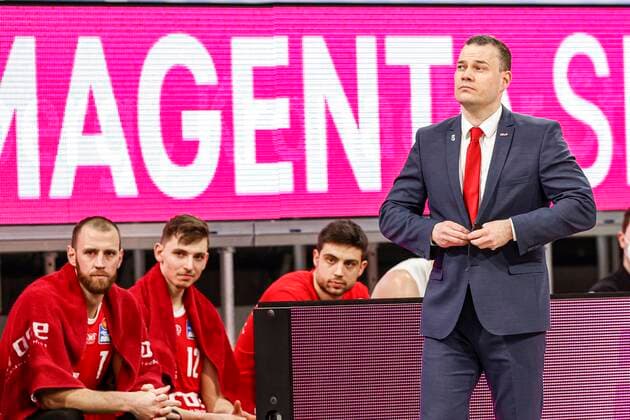 Advanced Stats Scout Julian Meier Brose Bamberg Brose Bamberg Fraport Skyliners Frankfurt easyCredit BBL Basketball Bundesliga Basketball Season 2020 21 21 Matchday, 28 02 2021 Bamberg, Brose Arena Copyright: DanielxLöb