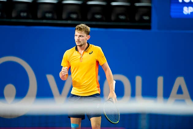 David Goffin (Bel) TENNIS : Open Sud de France 2021 - Finale Simple messieurs - Montpellier - 28 02 2021 JBAutissier Panoramic 