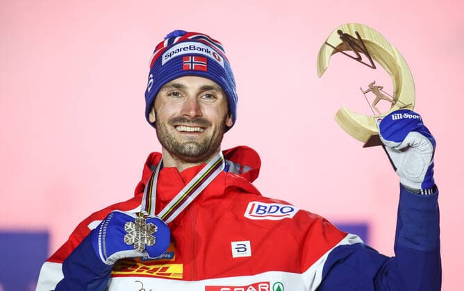 Nordic World Ski Championships in Oberstdorf, cross-country skiing men, 30km skiathlon, award ceremony