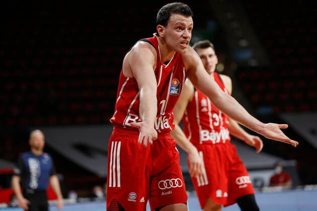 28 02 2021, Basketball, BBL 2020 2021, 21 matchday, FC Bayern Muenchen s Oliver Wuerzburg, GER, Muenchen, Audi Dome, picture Zan Mark Sisko FC Bayern Muenchen Copyright: HMBxMedia xHeikoxBecker