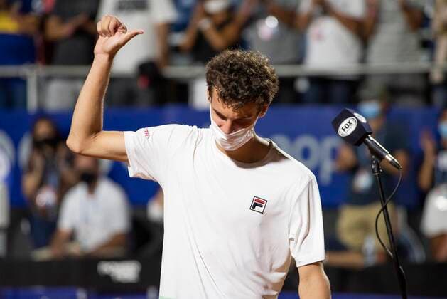 February 28, 2021, Cordoba Capital, Cordoba, Argentina: Argentine tennis player Juan Manuel Cerundolo (335 Ã‚Â°) ARG, winner of the title at the Cordoba Open 2021. He beat Spanish tennis player Albert Ramos-VioÂ±olas ESP (47 Ã‚Â°) 6-0, 2-6 and 6-2. Cordoba Capital Argentina - ZUMAb196 20210228_zip_b196_038 Copyright: xDanielxBustosx