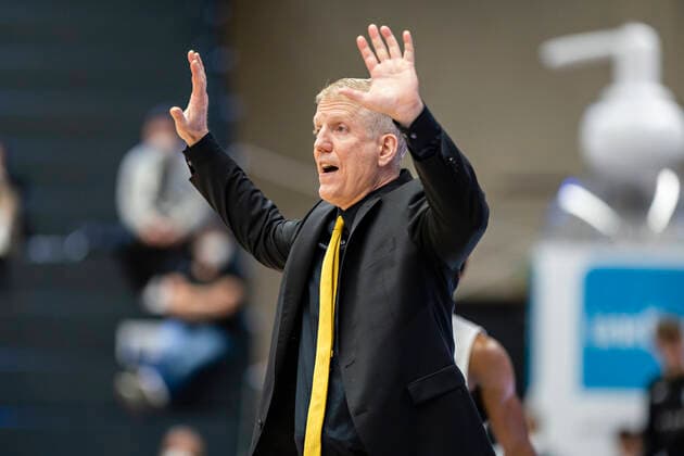 Head Coach John Patrick MHP Basketball Bundesliga, easyCredit BBL, season 2020 2021, 21 matchday 28 02 21, Hamburg Wilhelmsburg, Hamburg Towers vs MHP Riesen Ludwigsburg Â