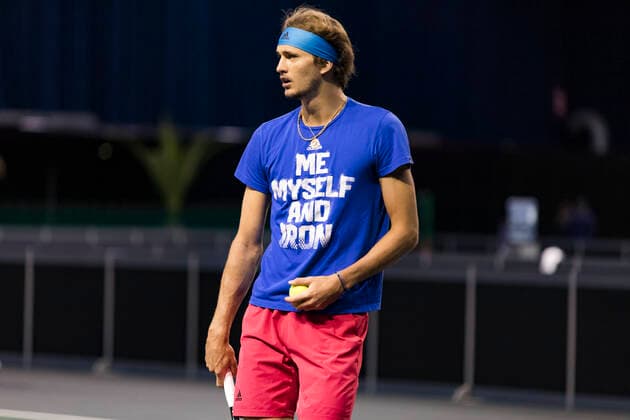 Sport Bilder des Tages Rotterdam, The Netherlands, 28 Februari 2021, ABNAMRO World Tennis Tournament, Ahoy, Practice. Alexander Zverev (GER). Photo:  Copyright: xAlyssaxvanxHeystx