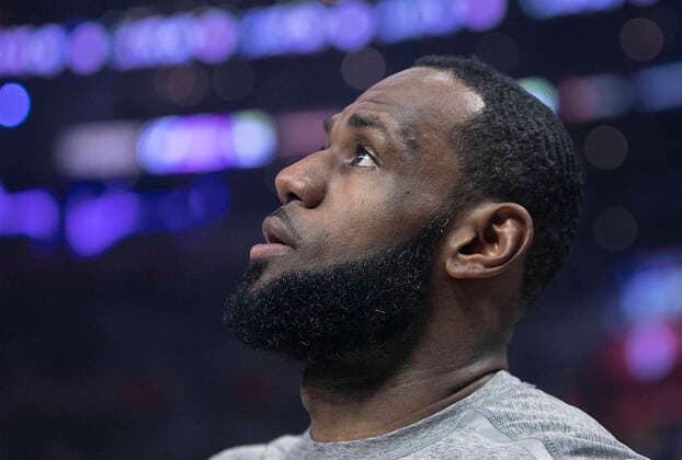 Basketball, NBA, Lebron James Has Covid-19 - Stock Images