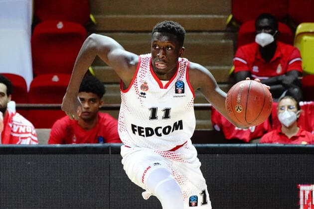 Abdoulaye Ndoye (AS Monaco) BASKETBALL : Monaco vs Nanterre 92 - Eurocup - Monaco - 02 03 2021 NorbertScanella PanoramiC 