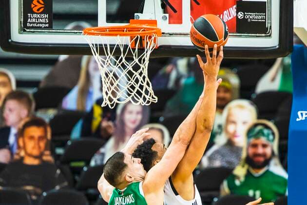 Kaunas Lithuania 2021-03-02 Basketball team Zalgiris Kaunas plays vs LDLC ASVEL VILLEURBANNE Euroleague game at Zalgiris arena. Kaunas Lithuania KKF20210302_3296  Copyright: xKarolisxKavolelisx Euroleague basketball