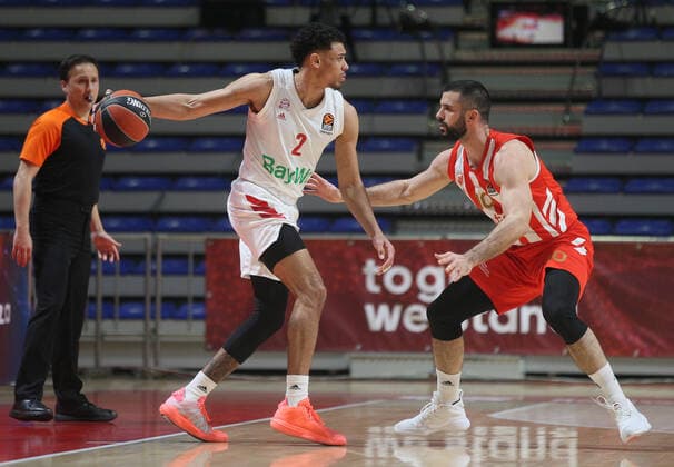 Baldwin iv Wade, Branko Lazic Turkish Airlines EuroLeague Regular Season, 2 March, 02 03 2021 Crvena Zvezda mts Belgrade vs FC Bayern Munich , Basketball, Turkish Airlines EuroLeague Regular Season, 2 March, 02 03 2021 Beograd Copyright: xEIBNER NikolaxKrsticx EP_EER